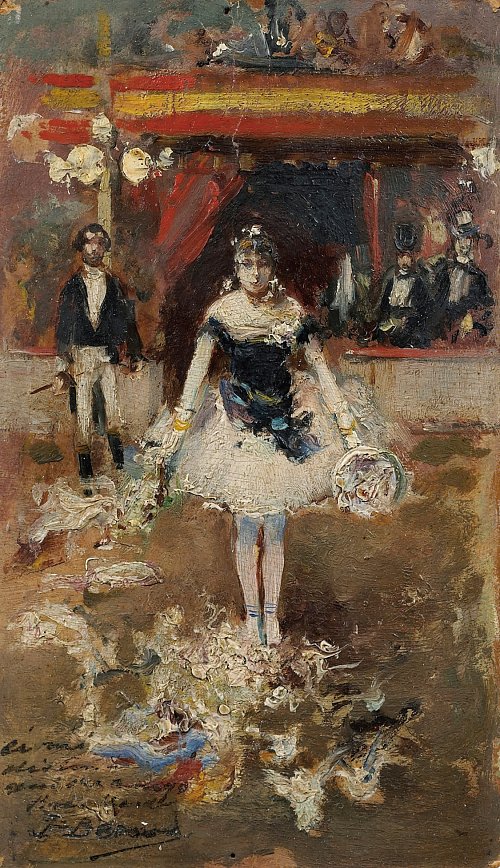 Jean Beraud Danse saluant dans un cirque Wandbild
