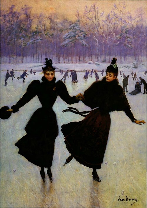 Jean Beraud LES PATINEUSES Wandbild