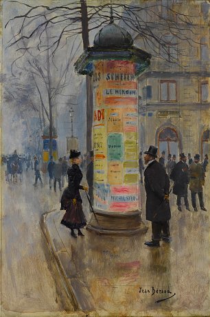 Jean Beraud Parisian Street Scene Wandbild