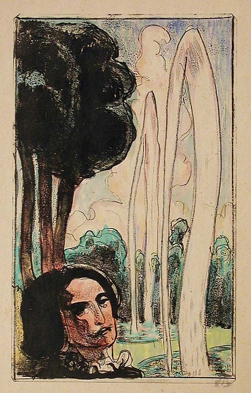 Emile Bernard Dans le Jardin Taille Wandbild