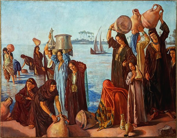 Emile Bernard Femmes au bord du Nil Wandbild