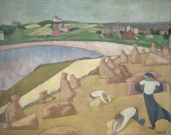 Emile Bernard Harvest by the Sea Wandbild