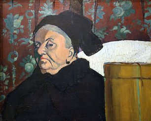 Emile Bernard La grand mere de Bernard Wandbild