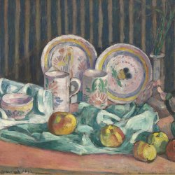 Emile-Bernard-Nature-morte-aux-pommes-et-compotiers