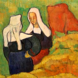 Emile-Bernard-Paesaggio-con-due-donne-bretoni