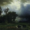 Albert-Bierstadt-Bueffelpfad-der-bevorstehende-Sturm