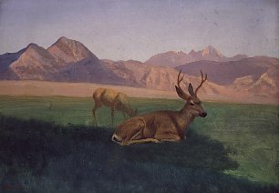 Albert Bierstadt Der Hirsch Wandbild