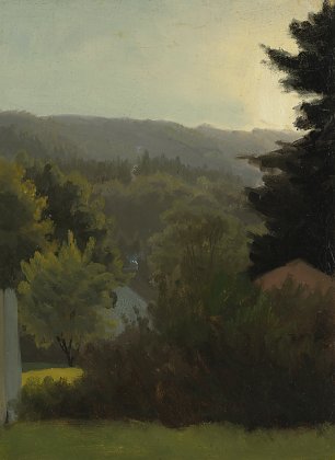 Albert Bierstadt Forested hills Wandbild