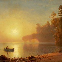 Albert-Bierstadt-Indian-Canoe