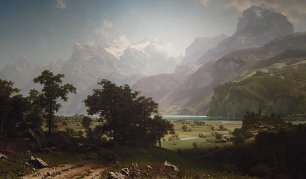 Albert Bierstadt See Lucerne Wandbild