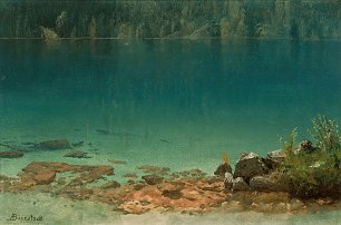 Albert Bierstadt See Szene Wandbild