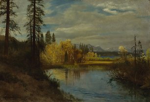 Albert Bierstadt See Tahoe Wandbild