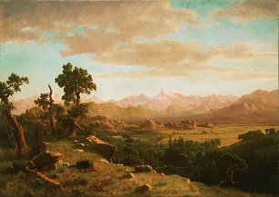 Albert Bierstadt Wind Fluss Land Wandbild