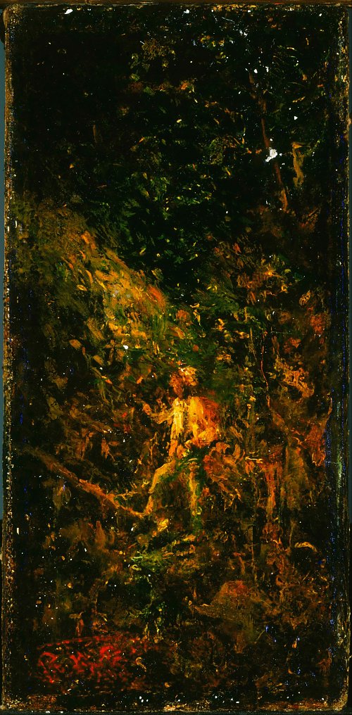 Ralph Albert Blakelock Figure in a Landscape Wandbild