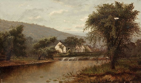 Ralph Albert Blakelock Hillside Landscape Wandbild