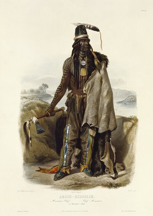 Karl Bodmer Abdih Hiddisch Wandbild