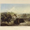 Karl-Bodmer-Indianer-jagen-ein-Bison