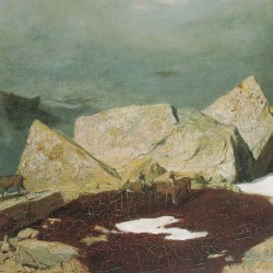 Arnold-Boecklin-Hochgebirgslandschaft-mit-Gemsen