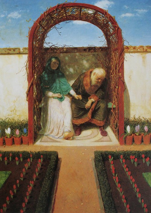 Arnold Boecklin Unter der Laube Wandbild