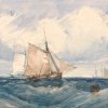 Richard-Parkes-Bonington-A-Cutter-and-other-shipping-in-a-Breeze