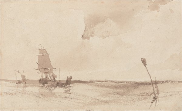Richard Parkes Bonington A Seascape Wandbild