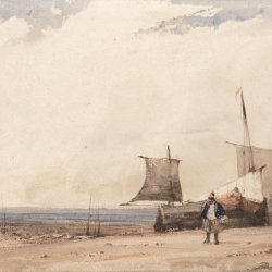 Richard-Parkes-Bonington-Beach-Scene