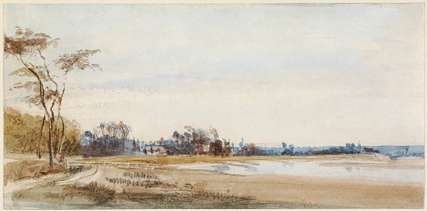 Richard Parkes Bonington British The Salt Marshes near Trouville