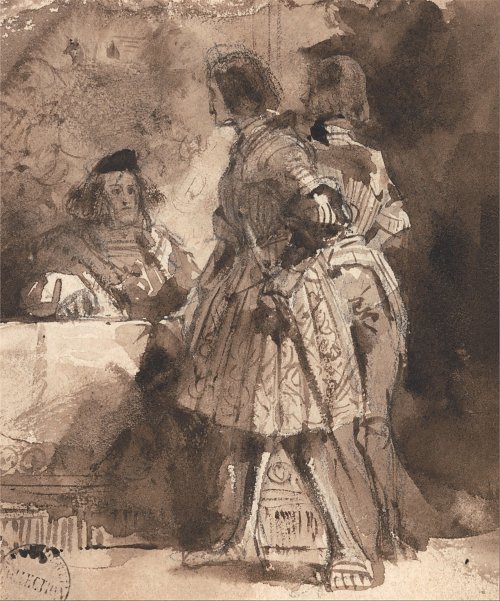Richard Parkes Bonington Goetz Von Berlichingen Before The Imperial Magistrate Wandbild