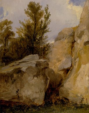 Richard Parkes Bonington In the Forest of Fontainebleau Wandbild