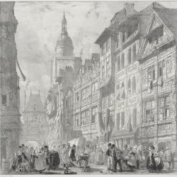 Richard-Parkes-Bonington-Rue-du-Gros-Horloge-Ruen