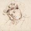 Richard-Parkes-Bonington-Study-of-a-Woman-with-her-Head-on-her-Hand