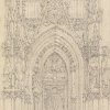Richard-Parkes-Bonington-The-Church-of-St-Wulfran-Abbeville-The-North-Door-of-the-West-Front