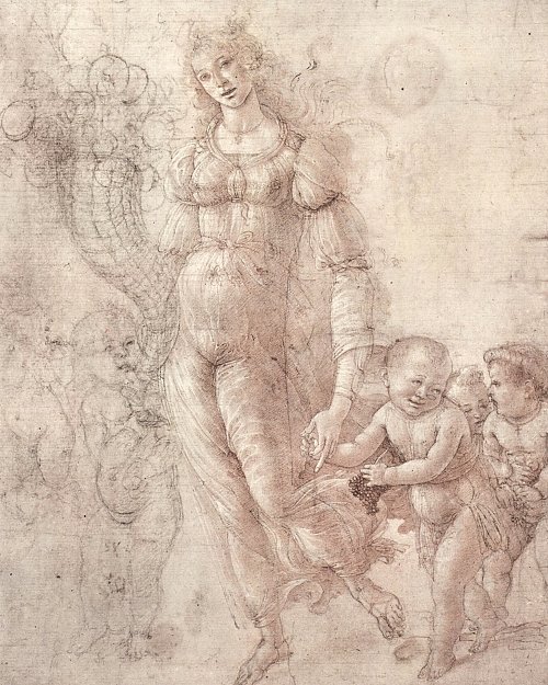 Sandro Botticelli Allegorie Wandbild