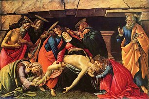 Sandro Botticelli Beweinung Christi 2 Wandbild