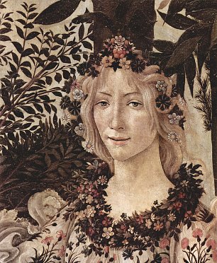 Sandro Botticelli Fruehling Primavera Detail 2 Wandbild