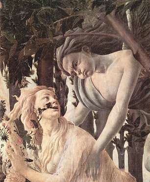 Sandro Botticelli Fruehling Primavera Detail 4 Wandbild