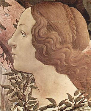 Sandro Botticelli Geburt der Venus Detail 2 Wandbild