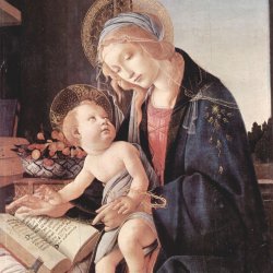 Sandro-Botticelli-Mutter-Gottes-lehrt-das-Jesuskind