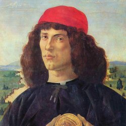 Sandro-Botticelli-Portrait-eines-Mannes-mit-der-Medaille-Cosimos