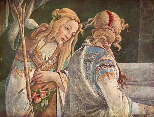 Sandro Botticelli Sixtinische Kapelle Die Jugend des Moses Detail 2 Wandbild