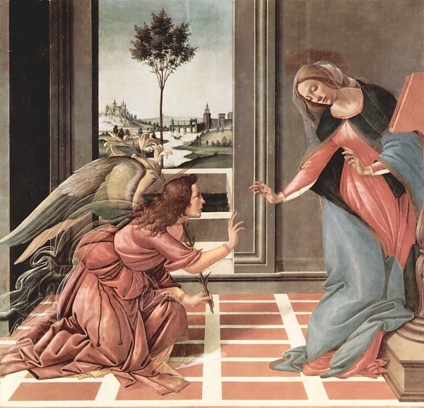 Sandro Botticelli Verkuendigung Wandbild