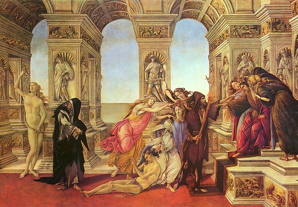 Sandro Botticelli Verleumdung Wandbild