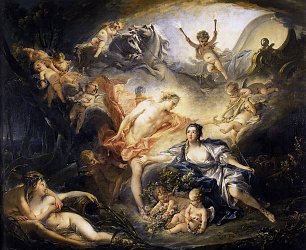 Francois Boucher Apollo Revealing his Divinity before the Shepherdess Isse Wandbild
