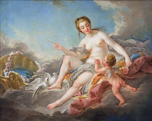 Francois Boucher Cupid disarmed Wandbild