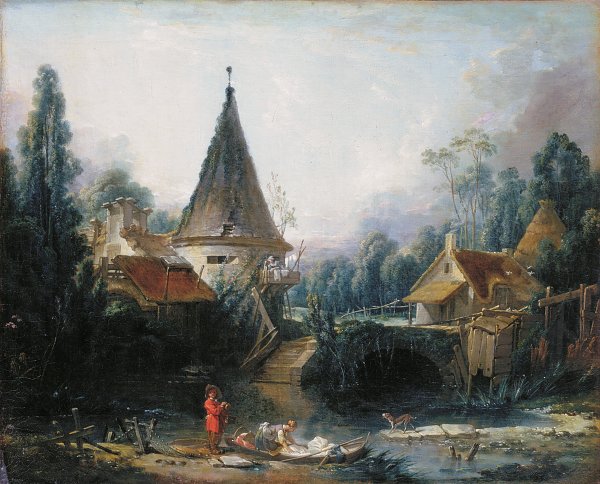 Francois Boucher Landscape near Beauvais Wandbild