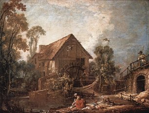 Francois Boucher Le Moulin Wandbild
