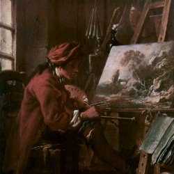 Francois-Boucher-Le-Peintre-dans-son-atelier