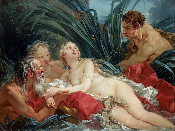Francois Boucher Pan and Syrinx Wandbild