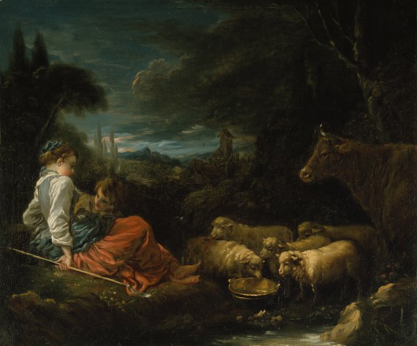 Francois Boucher Pastoral Wandbild