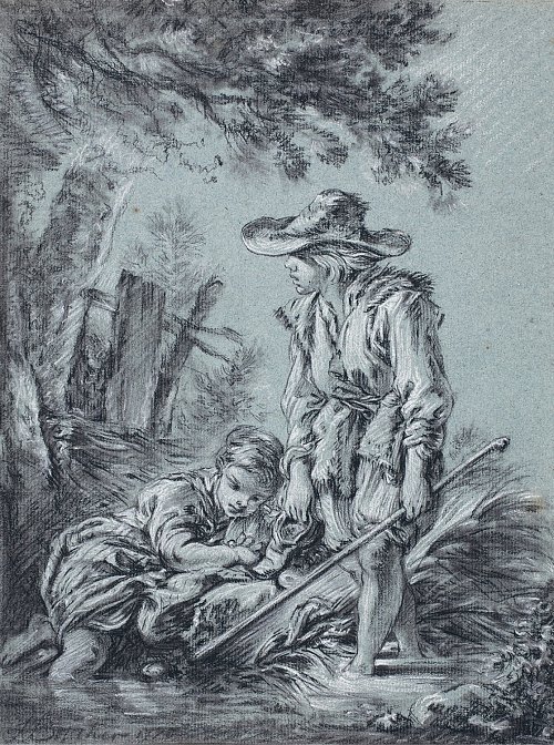 Francois Boucher Pastorale Wandbild